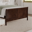 Pemberly Row Portland Queen Wood Platform Bed  & Trundle in Walnut