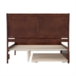 Pemberly Row Portland Queen Wood Platform Bed  & Trundle in Walnut