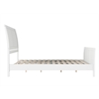 Pemberly Row Valencia Queen Low Profile Wood Platform Bed  in White