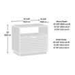Pemberly Row Modern / Contemporary Night Stand in a White finish