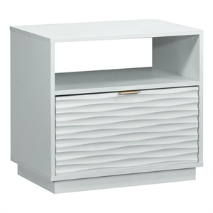 Pemberly Row Modern / Contemporary Night Stand in a White finish