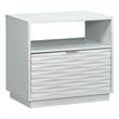 Pemberly Row Modern / Contemporary Night Stand in a White finish