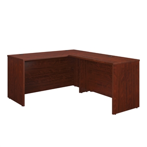 Pemberly Row 60&quot Desk & 42&quot Return in a Classic Cherry finish