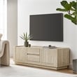 Pemberly Row Modern / Contemporary Wood TV Stand in Travertine