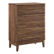 Pemberly Row Modern / Contemporary Wood Chest in Walnut Finish