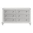 Pemberly Row Modern / Contemporary Wood 6-Drawer Dresser in White