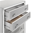 Pemberly Row Modern / Contemporary Wood 5-Drawer Chest in White