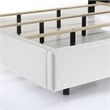 Pemberley Row Manufactured Wood White King Bed Rectangular Upholstered 86.7