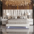 Pemberley Row Manufactured Wood White King Bed Rectangular Upholstered 86.7