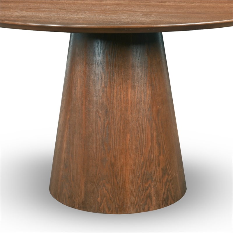 Pemberly Row Modern Solid Wood Round 35.4