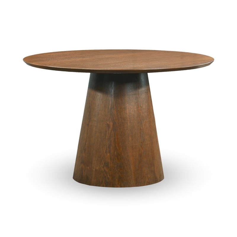 Pemberly Row Modern Solid Wood Round 35.4