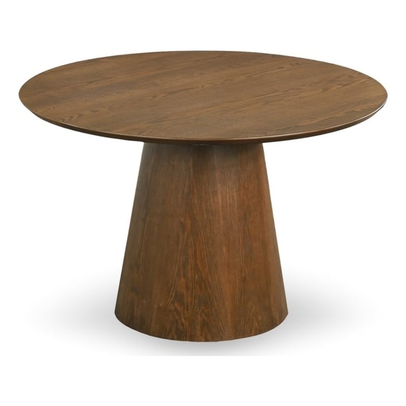Pemberly Row Modern Solid Wood Round 35.4