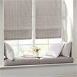 Pemberly Row Basketweave Room Darkening Cordless Roman Shade in Taupe