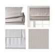 Pemberly Row Basketweave Room Darkening Cordless Roman Shade in Taupe