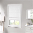 Pemberly Row Basketweave Room Darkening Cordless Roman Shade in White