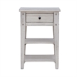 Pemberly Row Modern / Contemporary Chair Side Table Weathered White