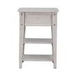 Pemberly Row Modern / Contemporary Chair Side Table Weathered White