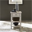Pemberly Row Modern / Contemporary Chair Side Table Weathered White