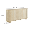 Pemberly Row Modern / Contemporary Wood Sideboard in Travertine