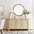 Pemberly Row Modern / Contemporary Wood Sideboard in Travertine