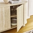 Pemberly Row Modern / Contemporary Wood Sideboard in Travertine