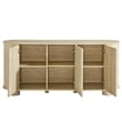 Pemberly Row Modern / Contemporary Wood Sideboard in Travertine