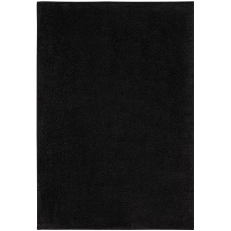 Pemberly Row 5' x 7' Black Fabric Outdoor Area Rug (5' x 7')