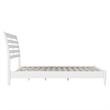 Pemberly Row Queen Solid Wood Low Profile Platform Bed in White