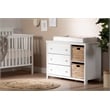 Pemberly Row Contemporary Changing Table with Drawers in Pure White