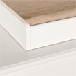 Pemberly Row Contemporary Changing Table with Drawers in Pure White