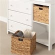Pemberly Row Contemporary Changing Table with Drawers in Pure White