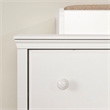 Pemberly Row Contemporary Changing Table with Drawers in Pure White