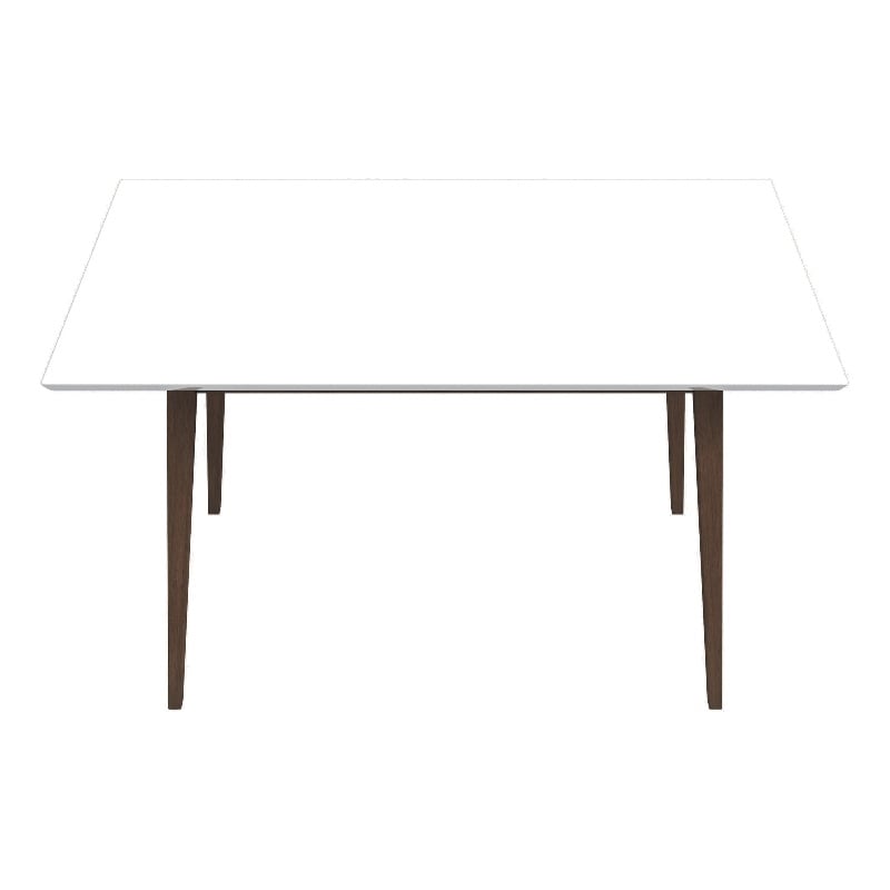 Pemberly Row Solid Wood Walnut White Top 47