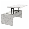 Pemberly Row Modern / Contemporary Lift Top Coffee Table in Terrazzo