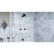 Pemberly Row 2-Handle Brass Shower Trim with Valve in Matte Black