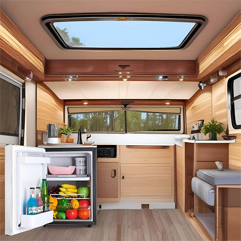 Pemberly Row Compact RV-Marine-Offgrid Refrigerator-Freezer 1.6cf 12V 110V