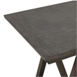 Pemberly Row High Line 7-piece Wood Counter Table Set in Gray