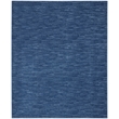 Pemberly Row 7' x 10' Navy Blue Fabric Outdoor Area Rug (7' x 10')