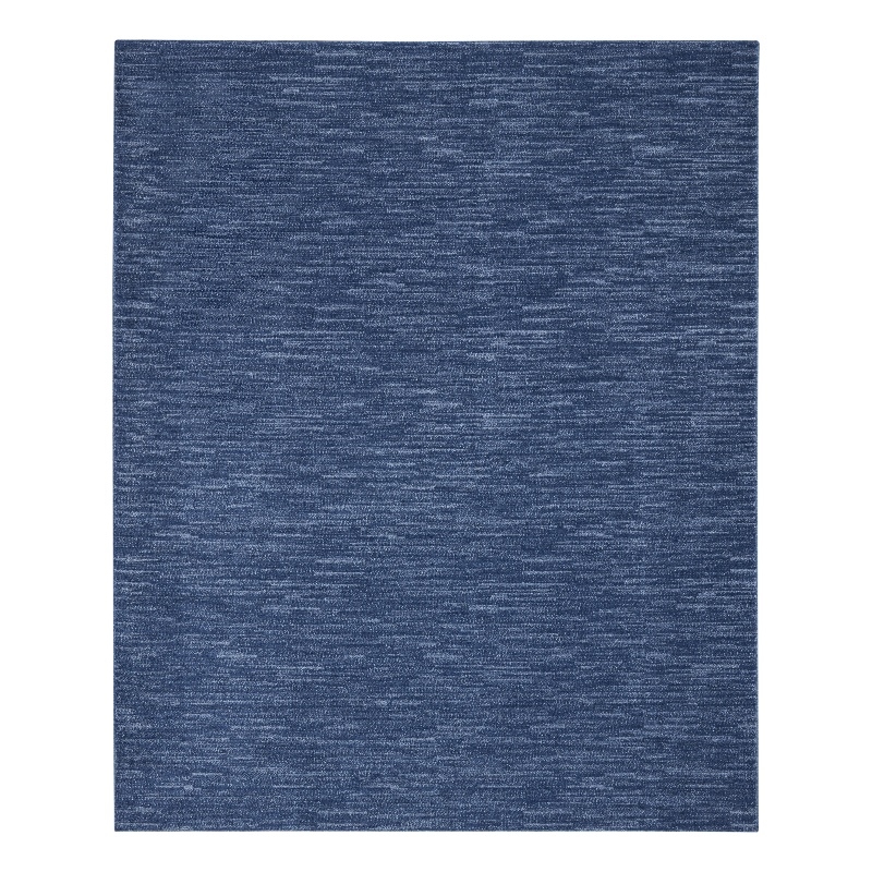 Pemberly Row 7' x 10' Navy Blue Fabric Outdoor Area Rug (7' x 10')