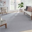 Pemberly Row 12' x 15' Silver Gray Fabric Outdoor Area Rug (12' x 15')