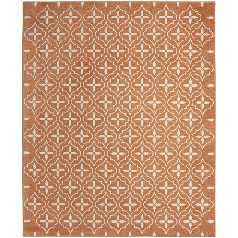 Pemberly Row Modern / Contemporary 8' x 10' Fabric Copper Area Rug