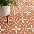 Pemberly Row Modern / Contemporary 8' x 10' Fabric Copper Area Rug
