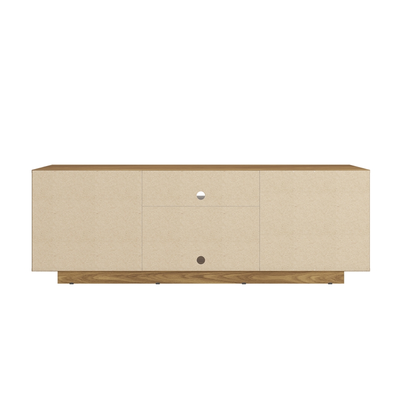Pemberly Row Modern Wood TV Stand with Storage for TVs up to 70