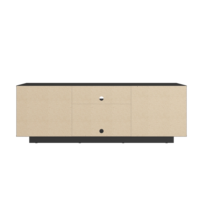 Pemberly Row Modern Wood TV Stand with Storage for TVs up to 70