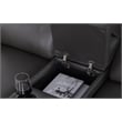 Pemberly Row Recliner Leather Sofa 3Pc Power Reclining Home Theater Seating Gray