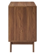 Pemberly Row Modern / Contemporary Wood Cat Cabinet in Walnut