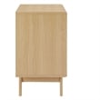 Pemberly Row Modern / Contemporary Wood Cat Cabinet in Oak Finish