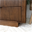 Pemberly Row Mid-Century Modern Solid Wood Walnut Dresser with 6 Drawers