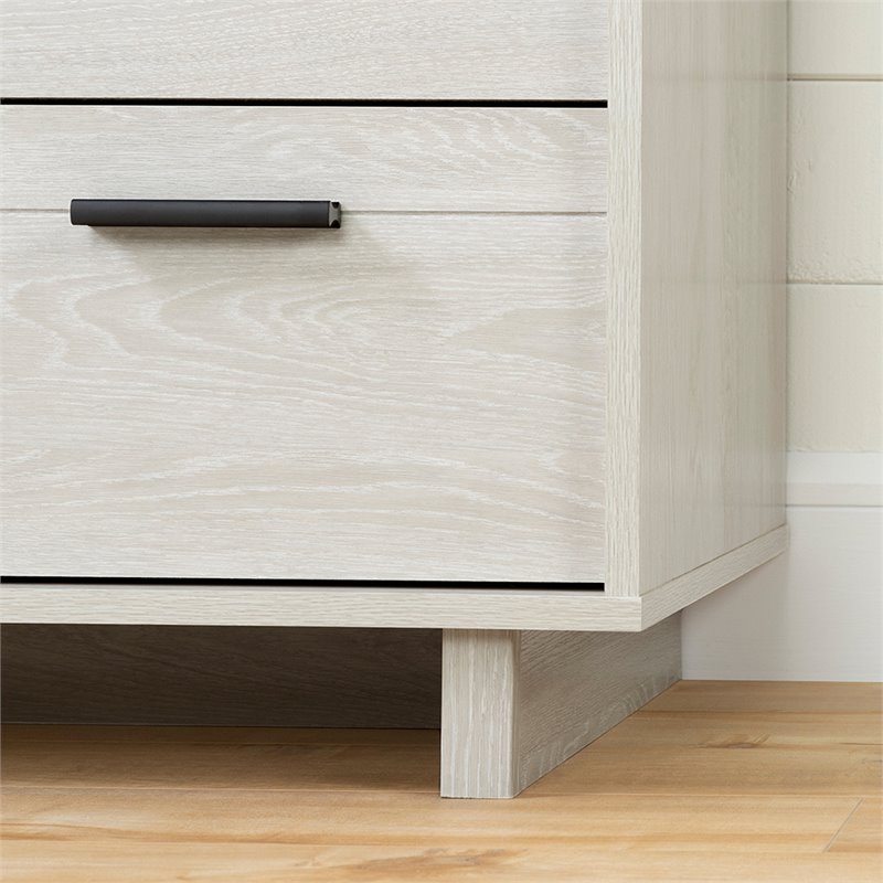 Pemberly Row Modern / Contemporary 2 Drawer Nightstand in Winter Oak