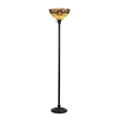 Pemberly Row Contemporary 1 Light Victorian Torchiere Floor Lamp 14